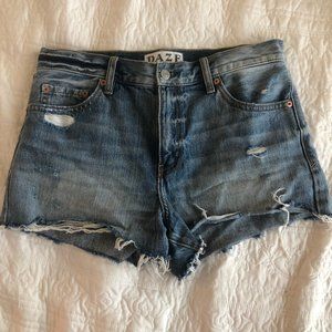 DAZE High Waisted Denim Shorts